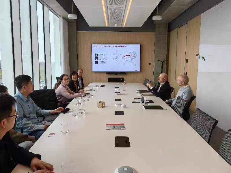 中国工程机械工业协会工业车辆分会张洁秘书长一行赴德观展 LogiMAT 2024，，，并到访 E世博esball 集团旅行交流